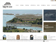 Tablet Screenshot of lazzarettonuovo.com